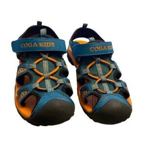Coga Kids Boys Activewear Teal and Orange Sport Sandals EU Size 37 US Size 5